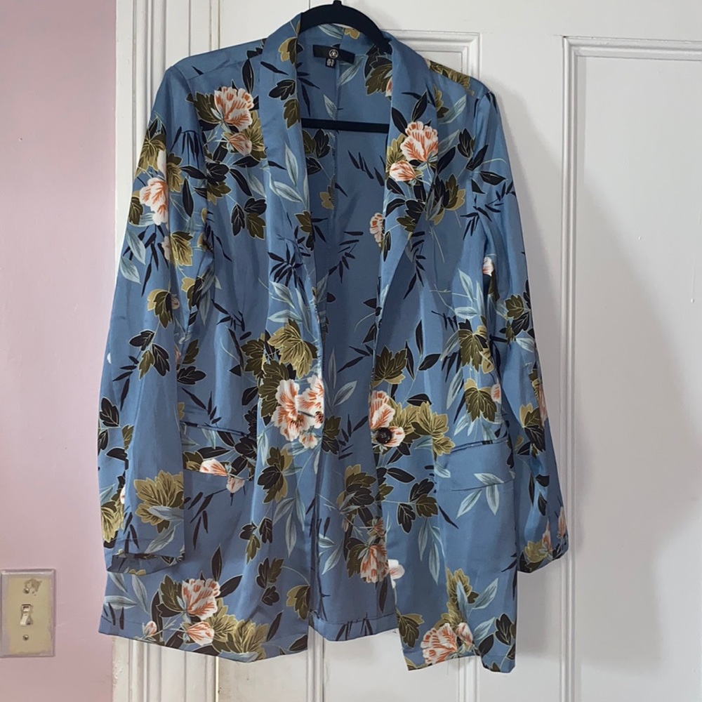 Misguided Satin Blazer